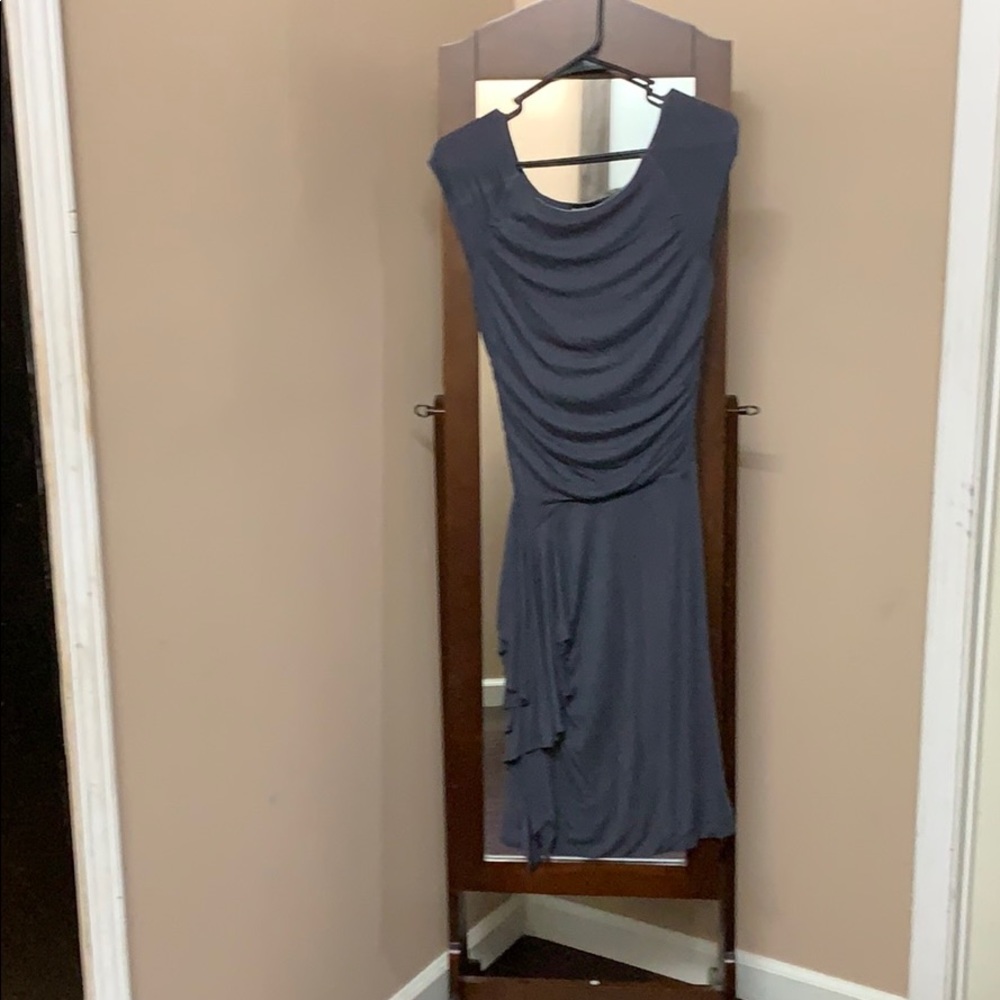 Bebe Charcoal Gray Dress Small
